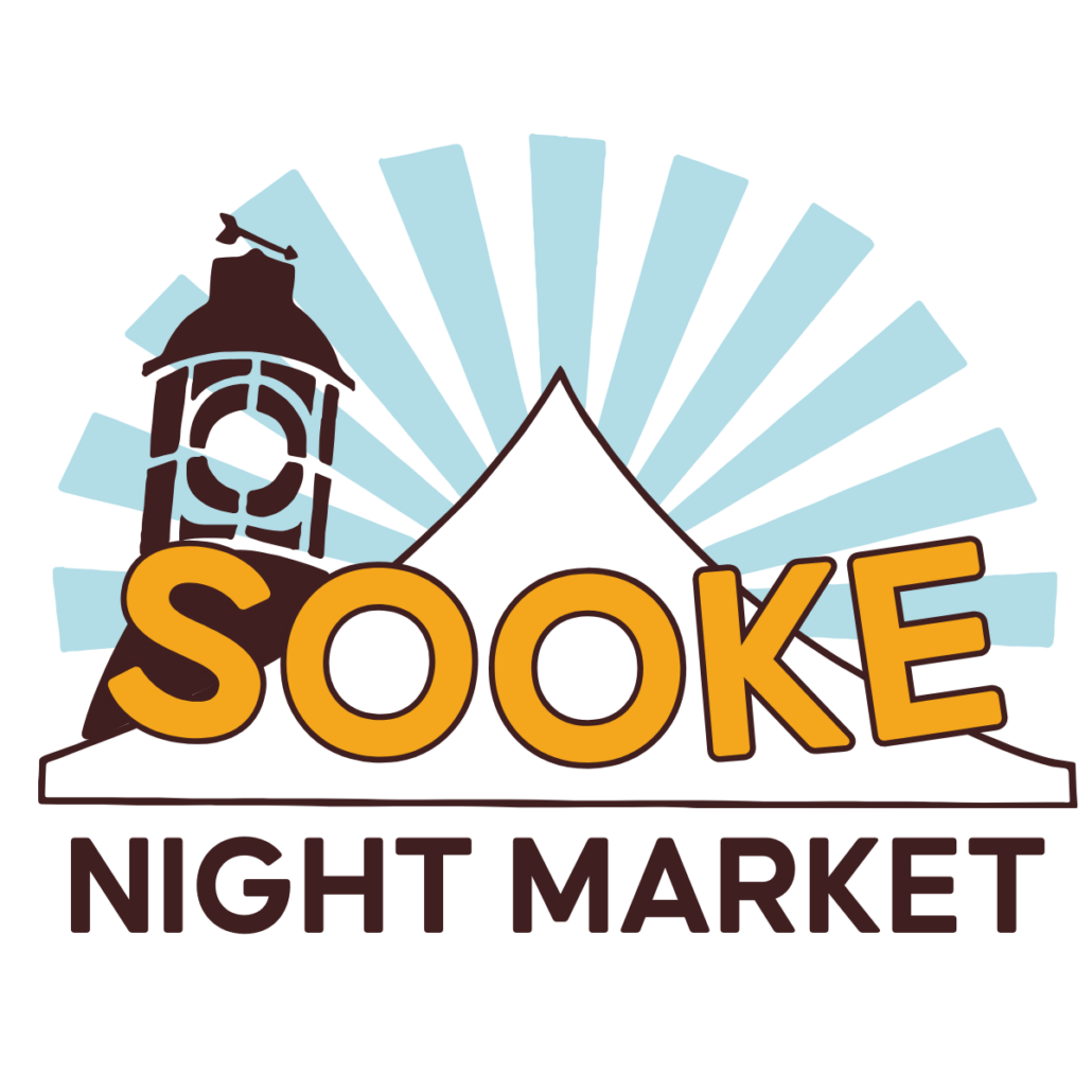 Night market no museum Sooke Night Market logo