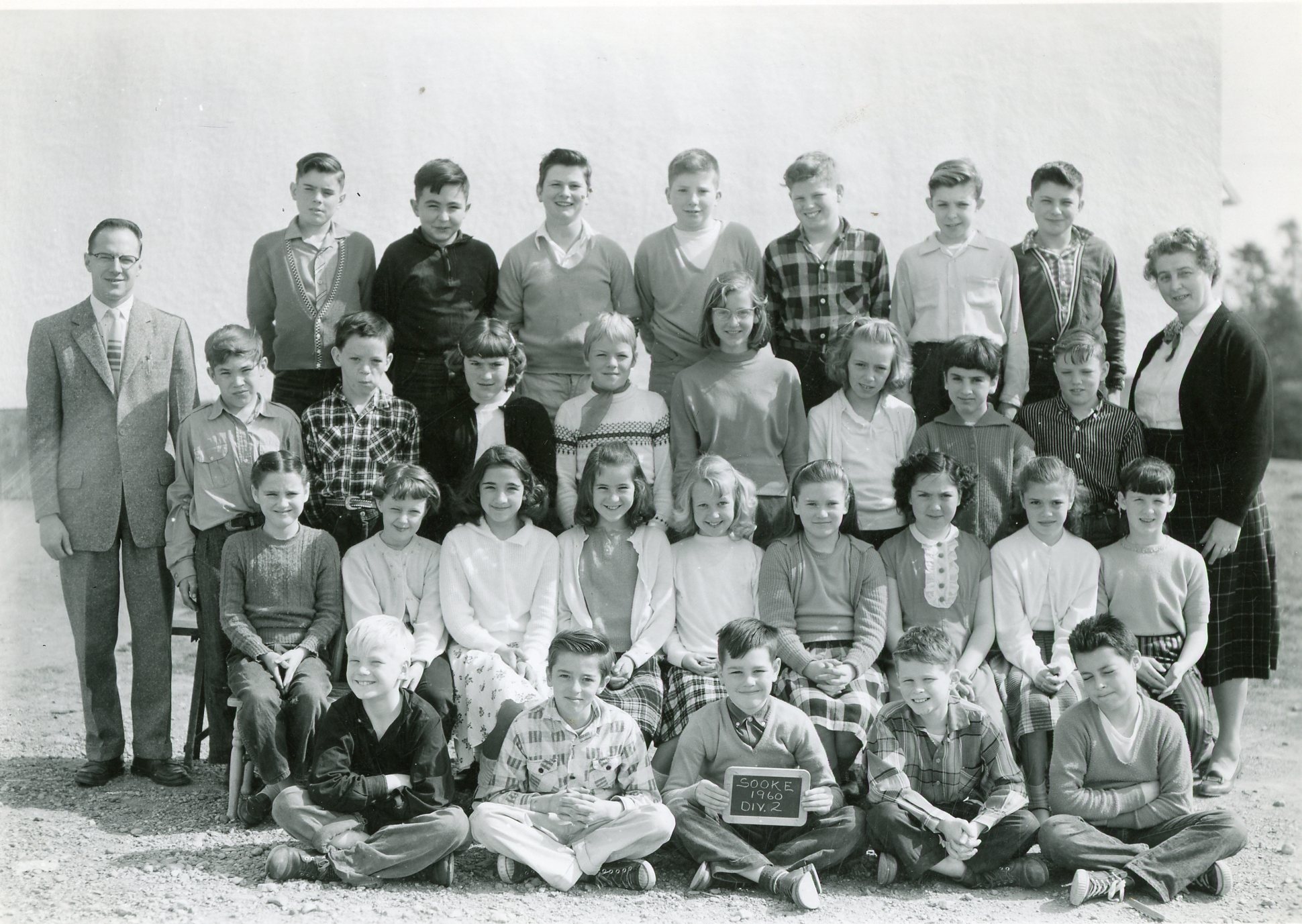 SRHS#5008 Div. 2 class photo, Sooke, 1960