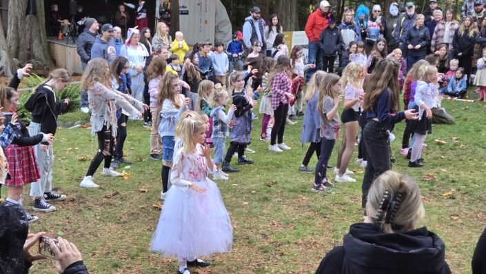 Sooke Spook 2025 Revolution Dance Collective zombie dancers perform Thriller!